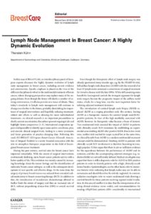 Lymph Node Management in Breast Cancer: A Highly Dynamic Evolution ...